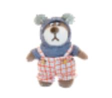 小熊汉斯羊角毛衣黛丝站挂件 商品图0