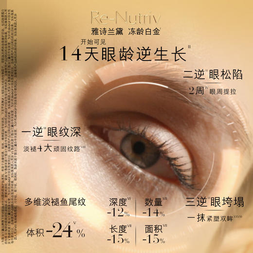 雅诗兰黛白金轻盈型眼霜15ml 商品图1