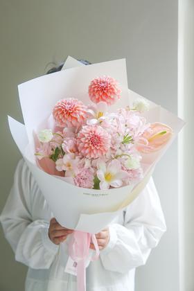 法式花束甜蜜桃桃