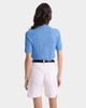 Sporty & Rich - Src Ribbed Polo - Juniper - 女装 - Polo衫 - 蓝色 商品缩略图3
