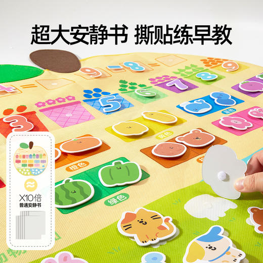 美乐童年小苹果双面早教水画毯儿童神奇水画布幼儿园宝宝清水画毯 商品图2