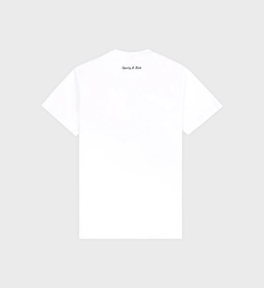 Sporty & Rich - Eden Crest T-Shirt - White - 女装 - T恤 - 白色 商品图1