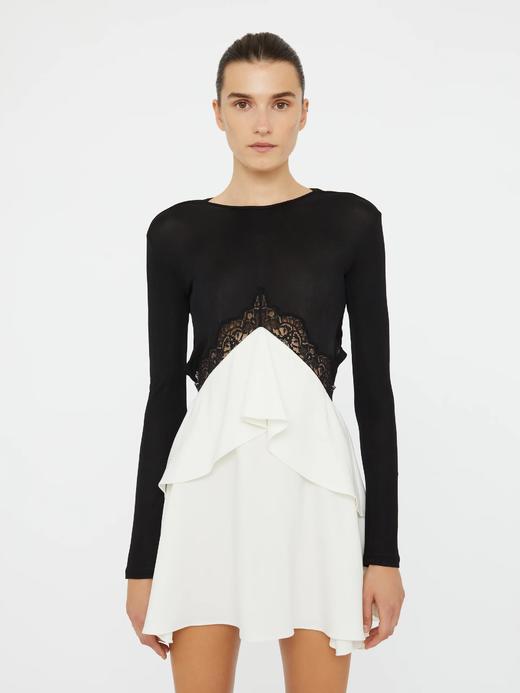 Christopher Esber - Endrey Back Mini Dress - Black/ White - 女装 - 连身裙 - 黑色/白色 商品图3