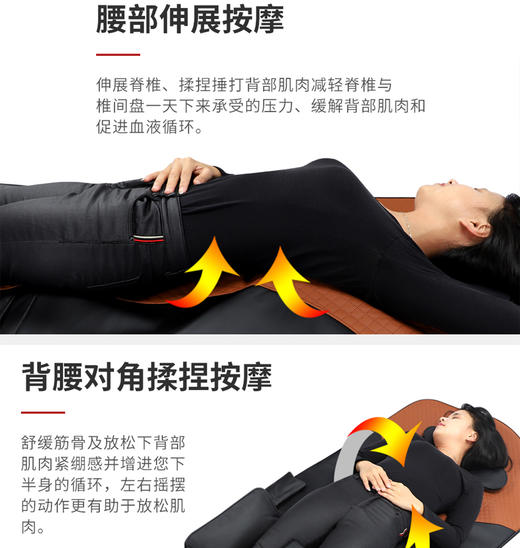 【可折叠全身按摩床垫】全气囊按摩  舒适好睡眠~ 商品图2