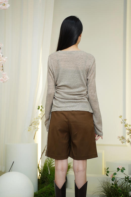 现货 臣禾	【侧边镂空小衫】系带针织衫	JZ253050375 商品图8