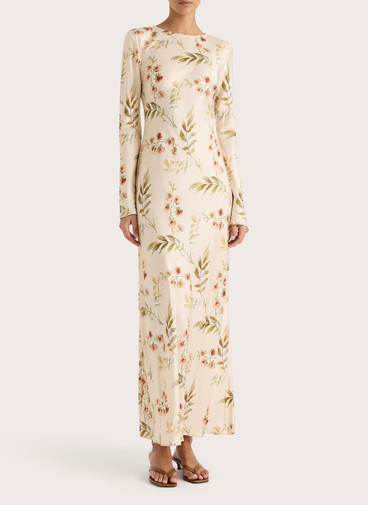 Faithfull The Brand - Faroe Maxi Dress - Jardin Floral - Blush - 女装 - 连身裙 - 花色 商品图0