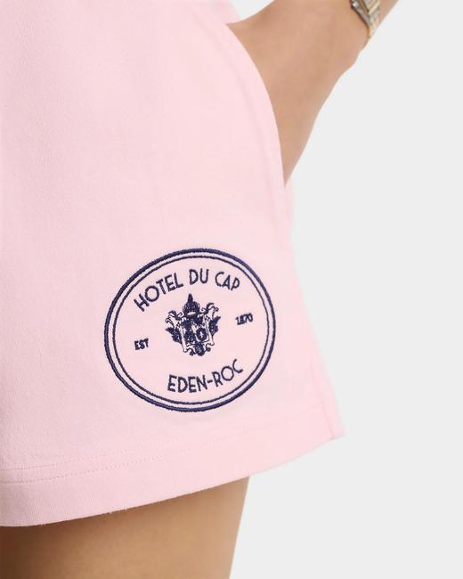 Sporty & Rich - Eden Crest Embroidered Short - Pink Dolphin - 女装 - 短裤 - 粉色 商品图5