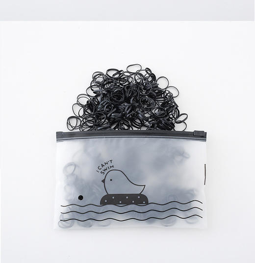 橡皮筋黑色加厚大圈250根 女童宝宝一次性小皮筋发绳头绳发圈发饰韩版儿童扎头发 商品图1