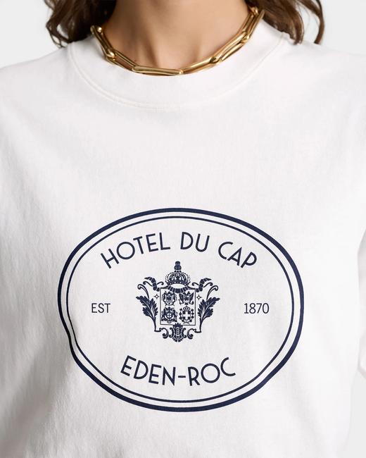 Sporty & Rich - Eden Crest T-Shirt - White - 女装 - T恤 - 白色 商品图5