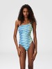 MISSONI - One-Shoulder Swimsuit - Faded Stripes - 女装 - 连体泳衣 - 条纹 商品缩略图1