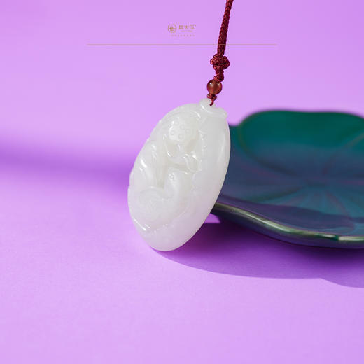新疆国玉盟世玉羊脂玉挂件（动物）【带证书·顺丰物流】 商品图4