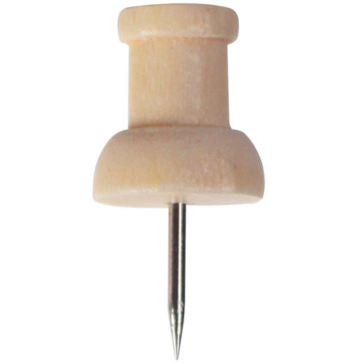 工字图钉木质图钉按钉 木制工字钉摁钉标注地图钉美工钉原木创意手工DIY针1个 商品图3