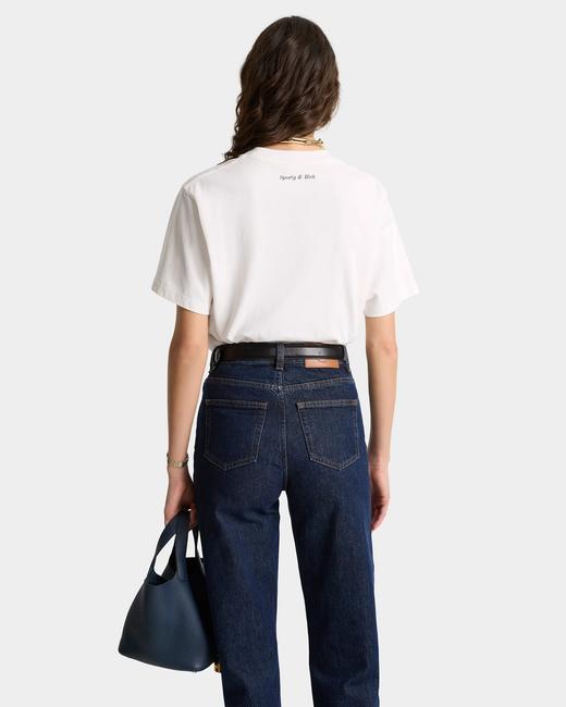 Sporty & Rich - Eden Crest T-Shirt - White - 女装 - T恤 - 白色 商品图4