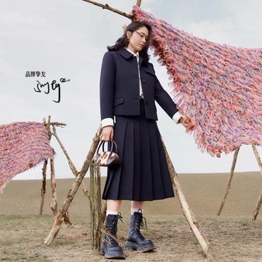 马君妍同款lost in echo户外厚底米奇头巴恩风真皮马丁靴大黄靴 商品图0