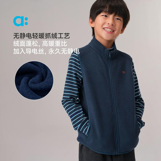 【秋Vol.5】allblu幼岚【聪明叠层】空气绒马甲A类25秋新款男女童轻暖无静电ZY 商品图2