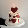 【日久生情】爱心纪念日半翻糖蛋糕 商品缩略图0