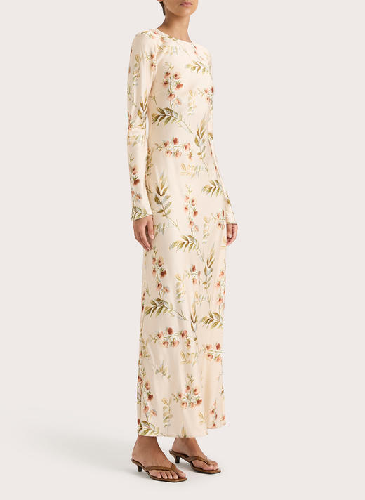 Faithfull The Brand - Faroe Maxi Dress - Jardin Floral - Blush - 女装 - 连身裙 - 花色 商品图1