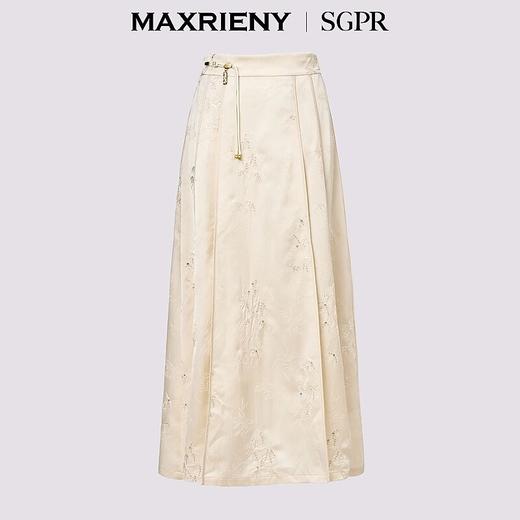 MAXRIENY雪竹马面裙贵雅新中式半身裙流苏盘扣设计(货号:MS85SK517) 商品图0