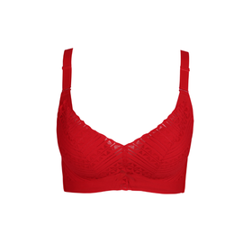 都市丽人内衣自然舒适A:加厚B:中厚蕾丝三排扣树脂胶圈文胸LB11K5