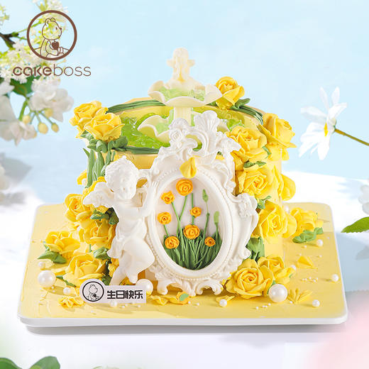 处女座“明媚晴花”水果奶油蛋糕 商品图1