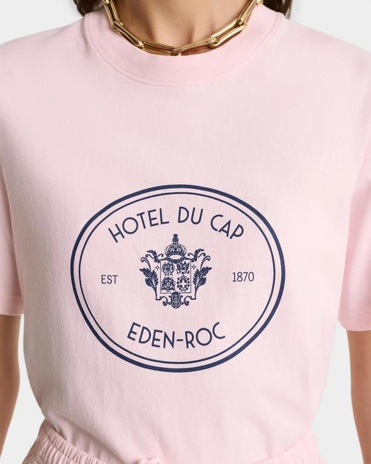 Sporty & Rich - Eden Crest T-Shirt - Pink Dolphin - 女装 - T恤 - 粉色 商品图5