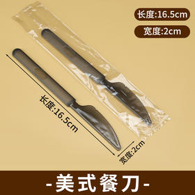 一次性加厚4克美式餐刀  独立包装外卖打包拌饭食品级商用塑料刀叉蛋糕意面甜品刀1个