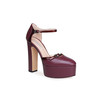 豪麟名鞋CASADEI女鞋皮鞋羊皮革1H046酒红色 商品缩略图0
