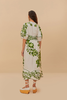 Farm Rio - Green Floral Cascade - Off White - 女装 - 连身裙 - 米白色 商品缩略图2