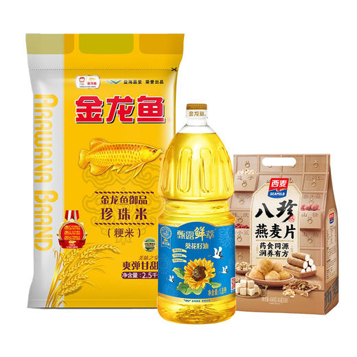 金龙鱼&西麦粮油麦片3件套4750g 商品图0