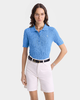 Sporty & Rich - Src Ribbed Polo - Juniper - 女装 - Polo衫 - 蓝色 商品缩略图2