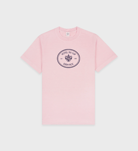 Sporty & Rich - Eden Crest T-Shirt - Pink Dolphin - 女装 - T恤 - 粉色