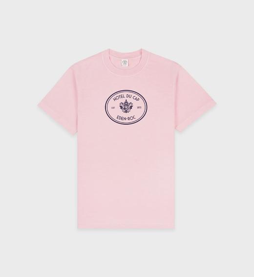 Sporty & Rich - Eden Crest T-Shirt - Pink Dolphin - 女装 - T恤 - 粉色 商品图0