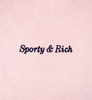 Sporty & Rich - Eden Crest Embroidered Short - Pink Dolphin - 女装 - 短裤 - 粉色 商品缩略图6