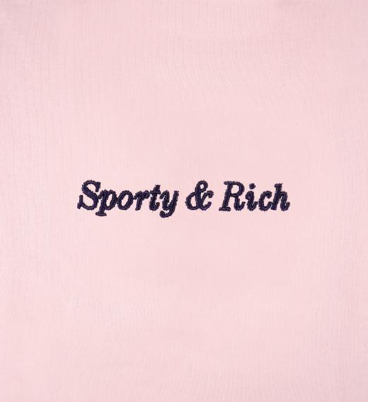 Sporty & Rich - Eden Crest Embroidered Short - Pink Dolphin - 女装 - 短裤 - 粉色 商品图6