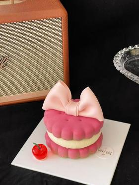 emoji慕斯蝴蝶结蛋糕（提前24小时预订）