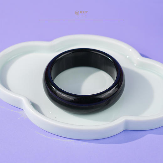 新疆国玉盟世玉墨玉手镯【带证书·顺丰物流】 商品图2