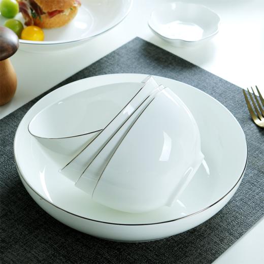 生活本色白金线8人用40件骨瓷餐具 商品图2