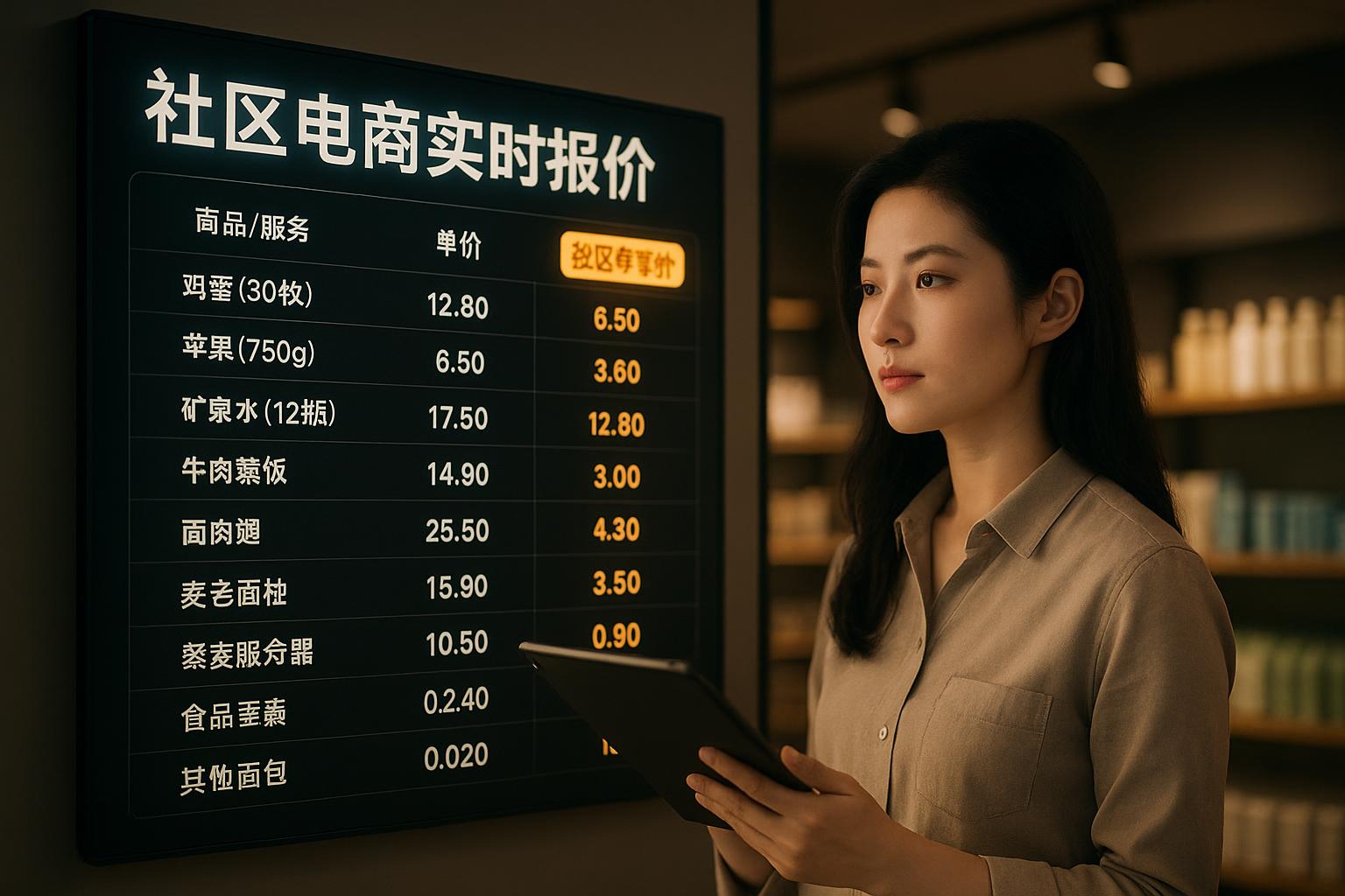 社区电商商品价格受哪些因素影响？