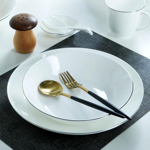 生活本色白金线8人用40件骨瓷餐具 商品图1