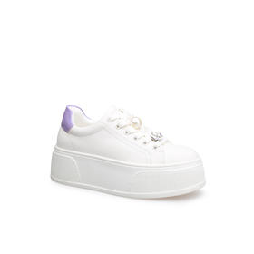 豪麟名鞋迪嘉女鞋时尚休闲鞋牛皮革DJHJA52WX014紫色