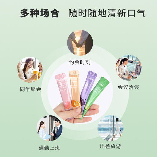 丝瑞妮鲜果漱口水活力冰橙味 益生菌清口气便携装一次性留香漱口水口腔清洁 商品图3