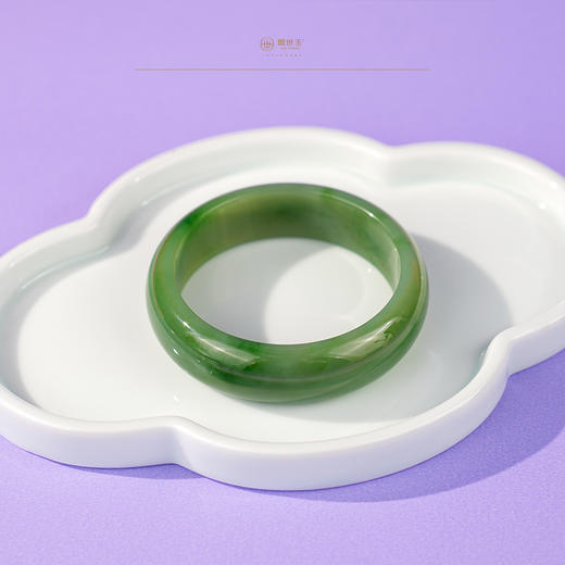 新疆国玉盟世玉碧玉手镯【带证书·顺丰物流】 商品图4