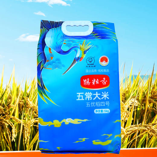 鹃粒香五常大米5kg 一件包邮【五优稻4号国企品质】 商品图0