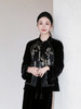 盛唐婧| 重磅醋酸拼丝绒轻奢刺绣外套 商品缩略图0