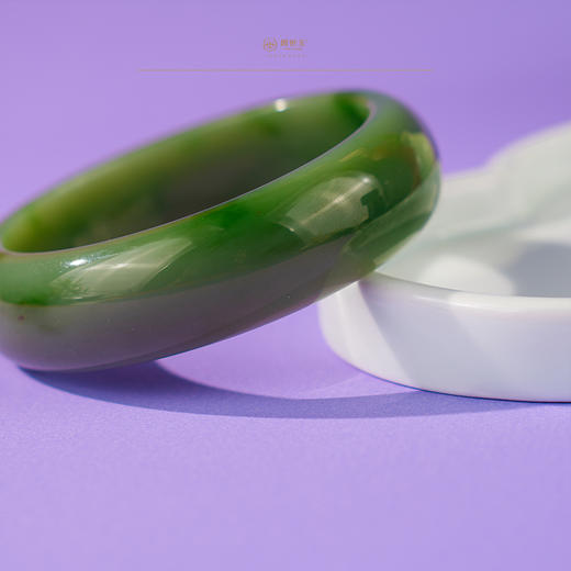 新疆国玉盟世玉碧玉手镯【带证书·顺丰物流】 商品图1