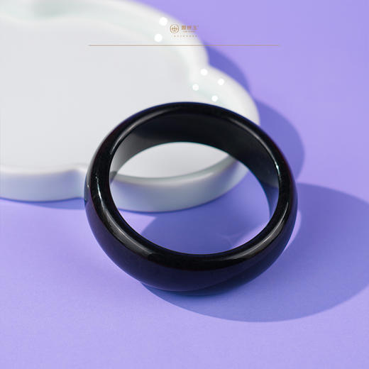 新疆国玉盟世玉墨玉手镯【带证书·顺丰物流】 商品图1