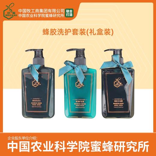 中蜜 蜂胶洗护礼盒 (洗发水 护发素 沐浴露) 含蜂胶提取物 商品图0
