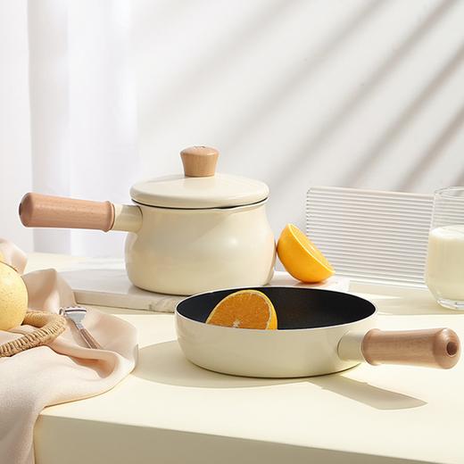 黄小厨（NOOBHUANG）黄小厨肆月系列抗菌不粘锅两件套HXC-L-TZ019 商品图0