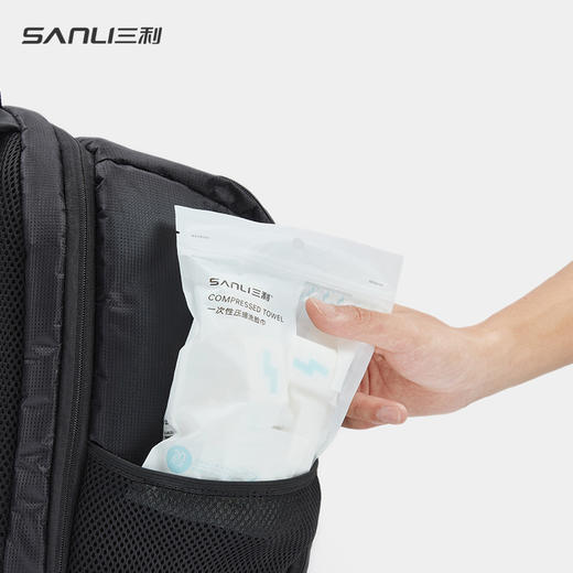 一次性压缩毛巾三利毛巾24*30加厚便携式糖果洁面巾袋装旅行面巾1个 商品图4