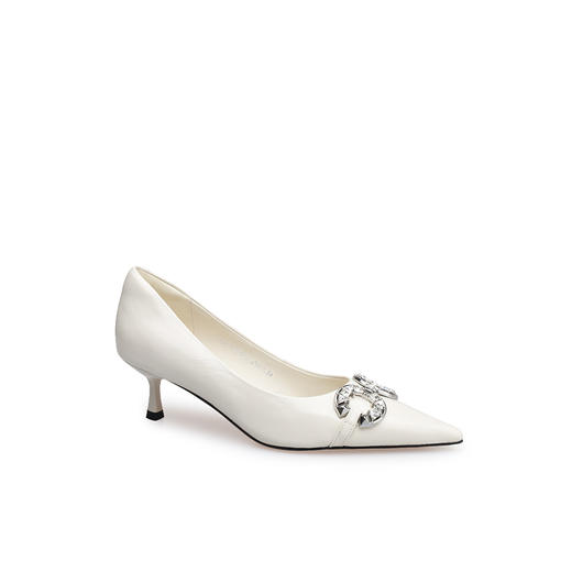 豪麟名鞋迪嘉女鞋皮鞋牛皮革DJHJA52WP013白色 商品图0